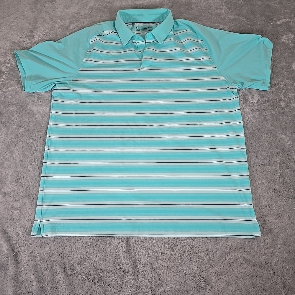 Under Armour Shirt Mens XL Threadborne Boundless Jordan‎ Spieth Golf Polo